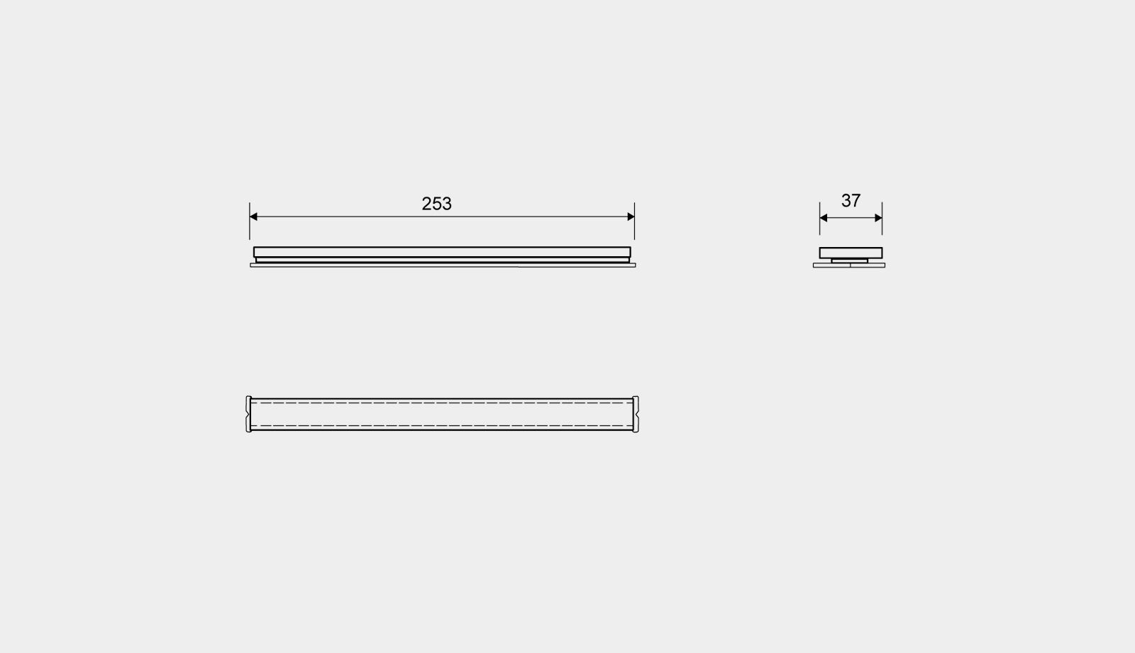 HighLine panel svart, 300