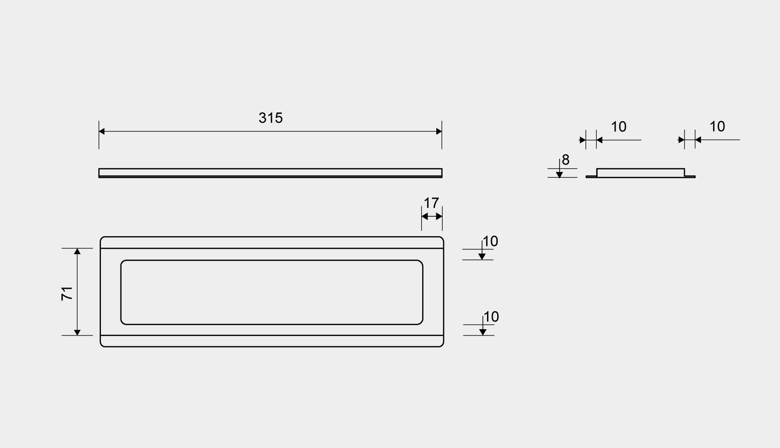 ill_35000308 3500 ClassicLine ram friliggande, 300/8mm